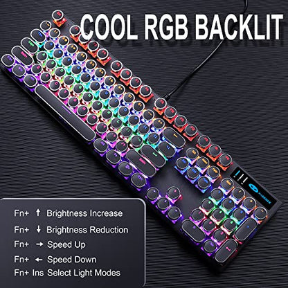 Camiysn Typewriter Style Mechanical Gaming Keyboard
