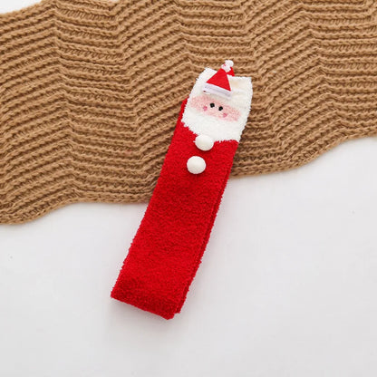 Japanese Mori Girl Knee Socks – Animal Modeling Striped Thigh-High Winter Socks