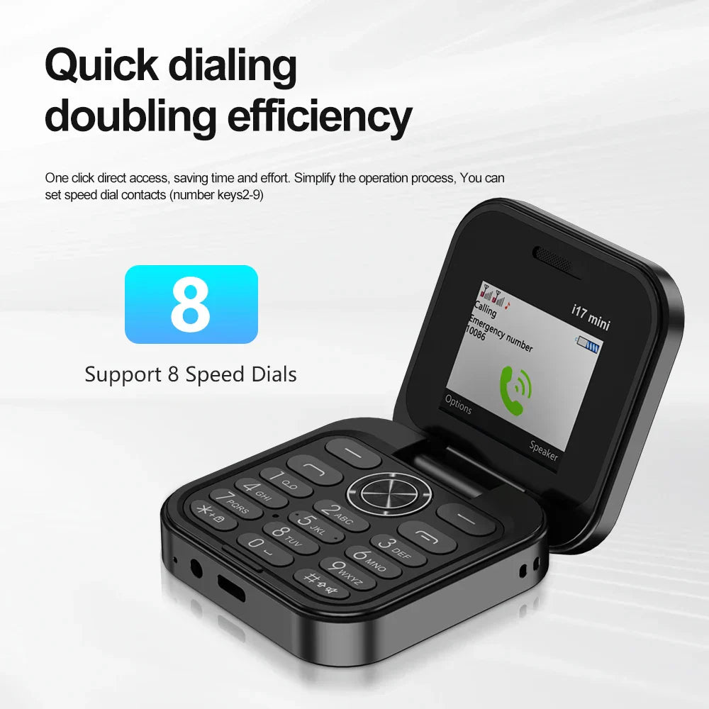 SERVO i17 Mini Flip Cellular Phone