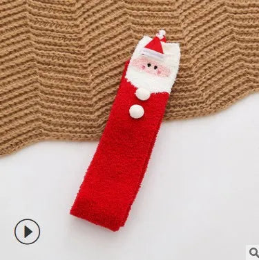 Japanese Mori Girl Knee Socks – Animal Modeling Striped Thigh-High Winter Socks